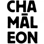 Chamaeleon Theater Logo Weiß KL